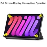 iPad Mini 6 2021 sleepcover hoes 3-vouw Grijs