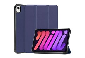 3-Vouw sleepcover hoes - iPad Mini 6 (2021) - Blauw