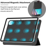 iPad Pro 12.9 inch 2021 Magnetische 3-vouw sleepcover hoes Zwart