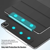 iPad Pro 12.9 inch 2021 Magnetische 3-vouw sleepcover hoes Zwart