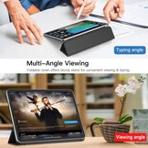 iPad Pro 12.9 inch 2021 Magnetische 3-vouw sleepcover hoes Zwart