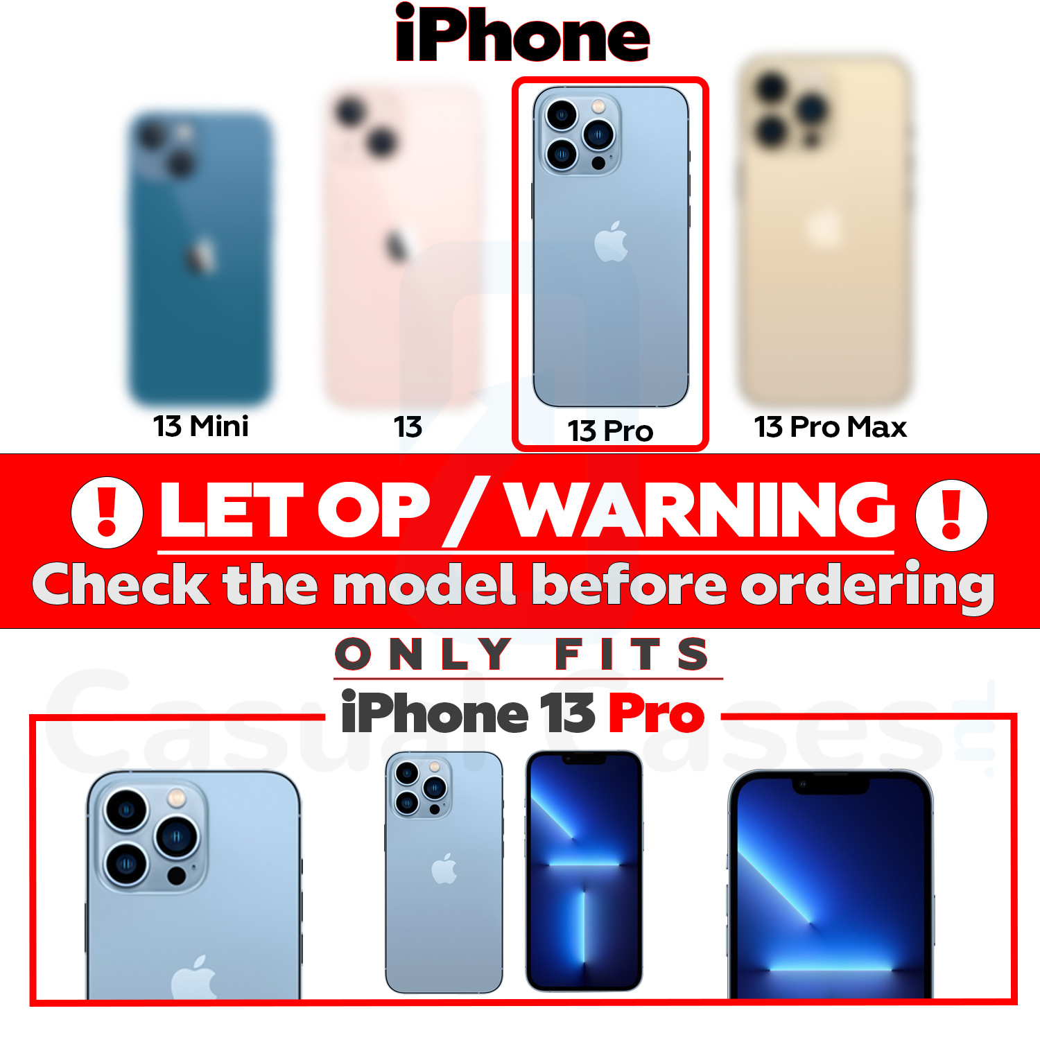 iPhone 13 Pro Pathfinder backcover hoes Groen