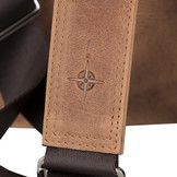 Leren Laptoptas heren voor 13 inch en 15 inch laptops - Cognac