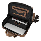 Leren Laptoptas heren voor 13 inch en 15 inch laptops - Cognac