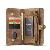 iPhone 12 Mini Vintage 2 in 1 portemonnee hoes Bruin