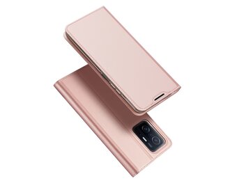 Dux Ducis - Slim bookcase hoes - Xiaomi 11T / 11T Pro - Rose Goud
