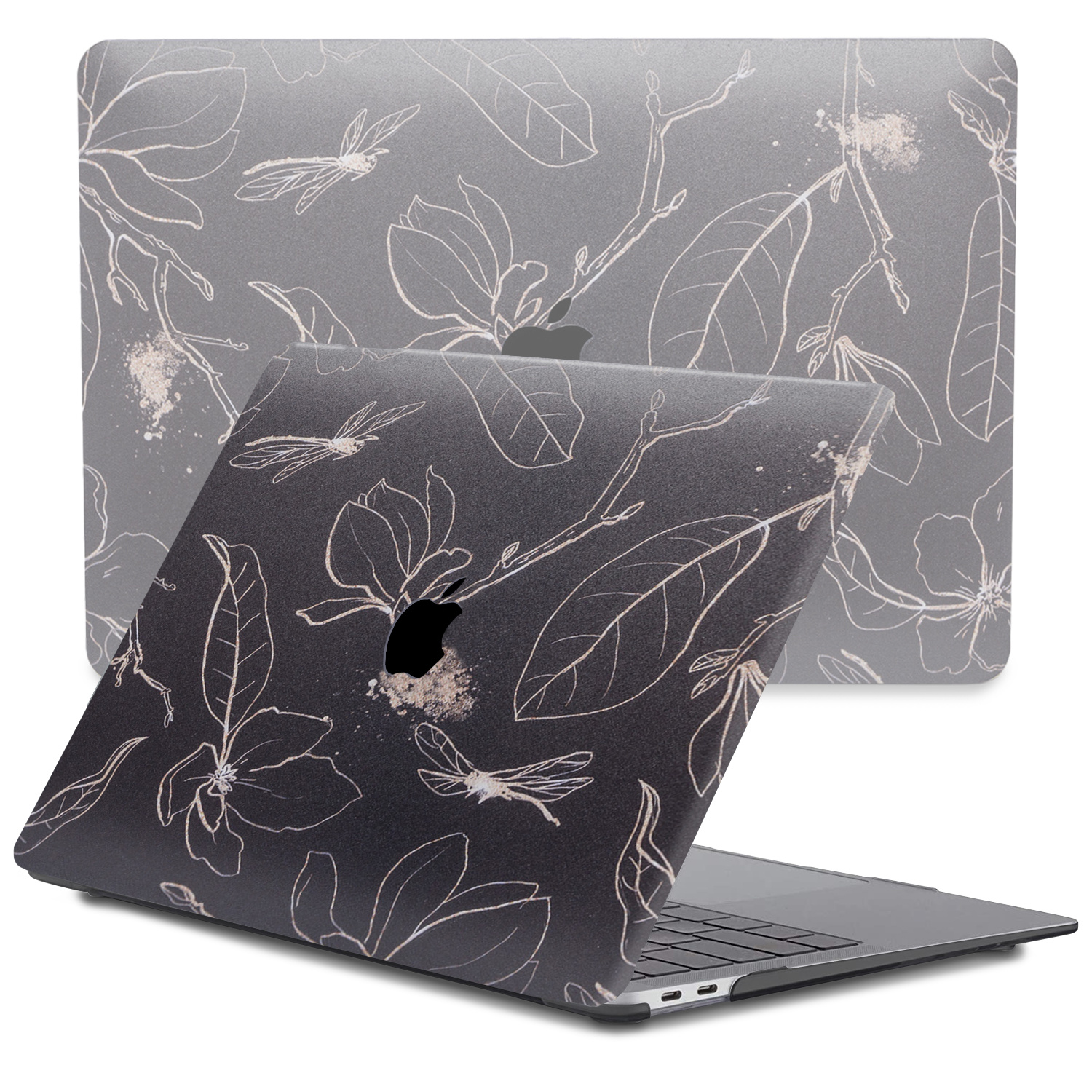 MacBook Pro 13 inch (2020-2022) cover beschermhoes Dragonfly Black