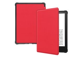 Lunso - sleepcover hoes - Kindle Paperwhite 2021 (6.8 inch) - Rood