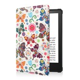 Kindle Paperwhite 2021 (6.8 inch) Sleepcover hoes Vlinders