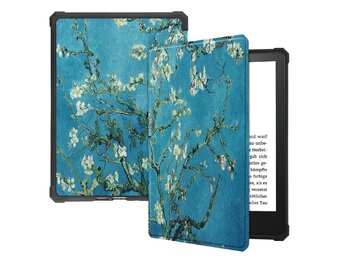 Lunso - sleepcover hoes - Kindle Paperwhite 2021 (6.8 inch) - Van Gogh Amandelbloesem