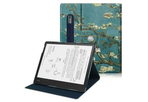 Lunso - Luxe sleepcover stand hoes - Kobo Elipsa (10.3 inch) - Van Gogh Amandelbloesem