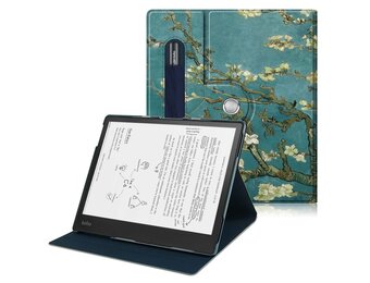 Lunso - Luxe sleepcover stand hoes - Kobo Elipsa (10.3 inch) - Van Gogh Amandelbloesem
