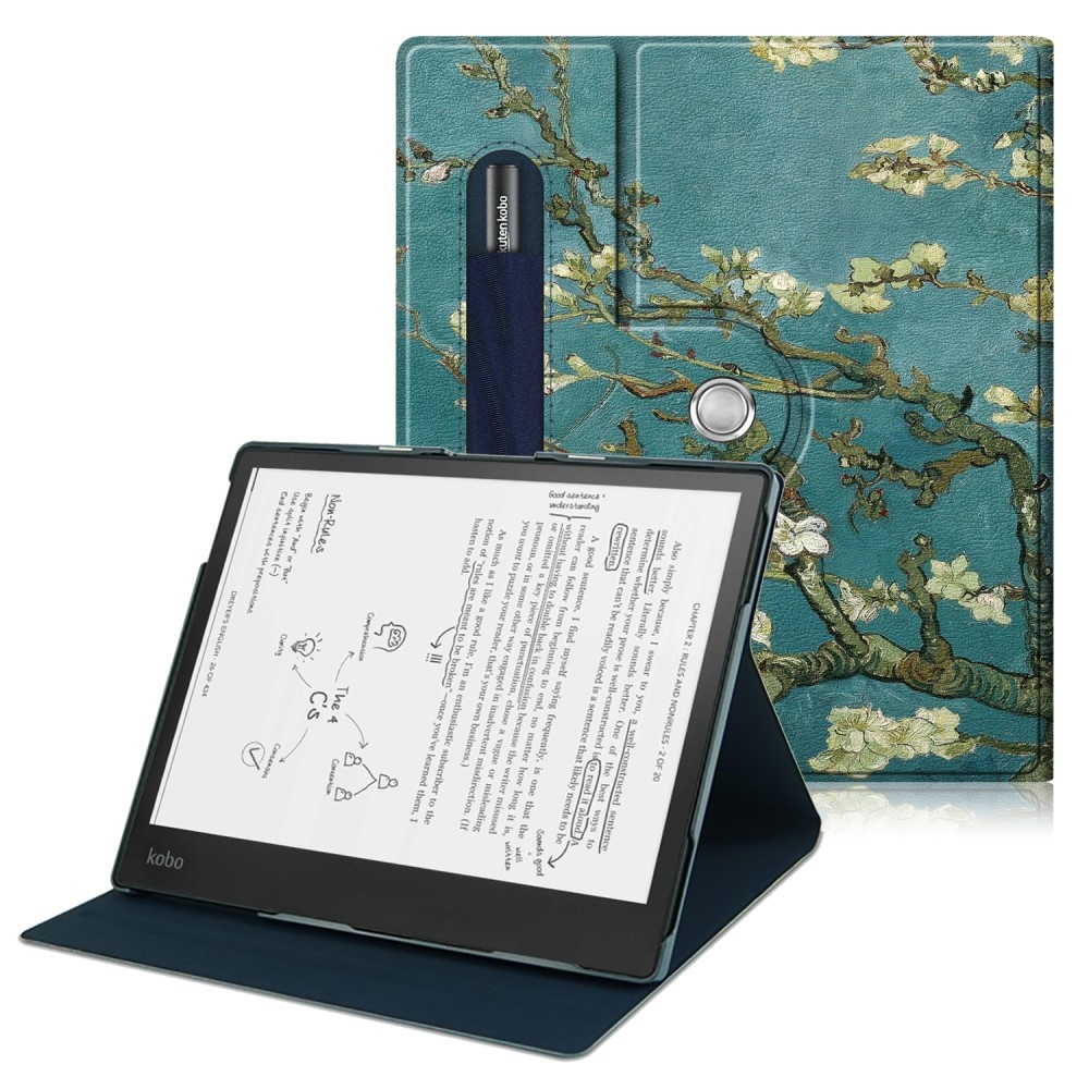 Kobo Elipsa (10.3 inch) Luxe Sleepcover stand hoes Van Gogh Amandelbloesem