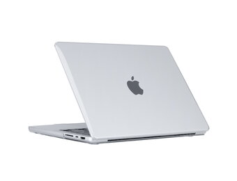 Lunso MacBook Pro 16 inch M1/M2 (2021-2023) cover hoes - case - Glanzend Transparant