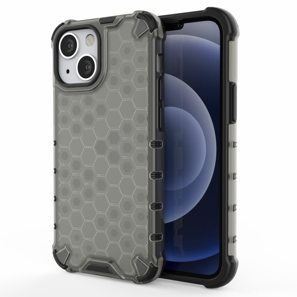 iPhone 13 Mini Honinggraat Armor Backcover hoes Zwart