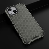 iPhone 13 Mini Honinggraat Armor Backcover hoes Zwart