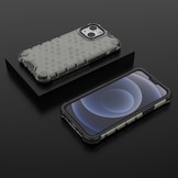 iPhone 13 Mini Honinggraat Armor Backcover hoes Zwart
