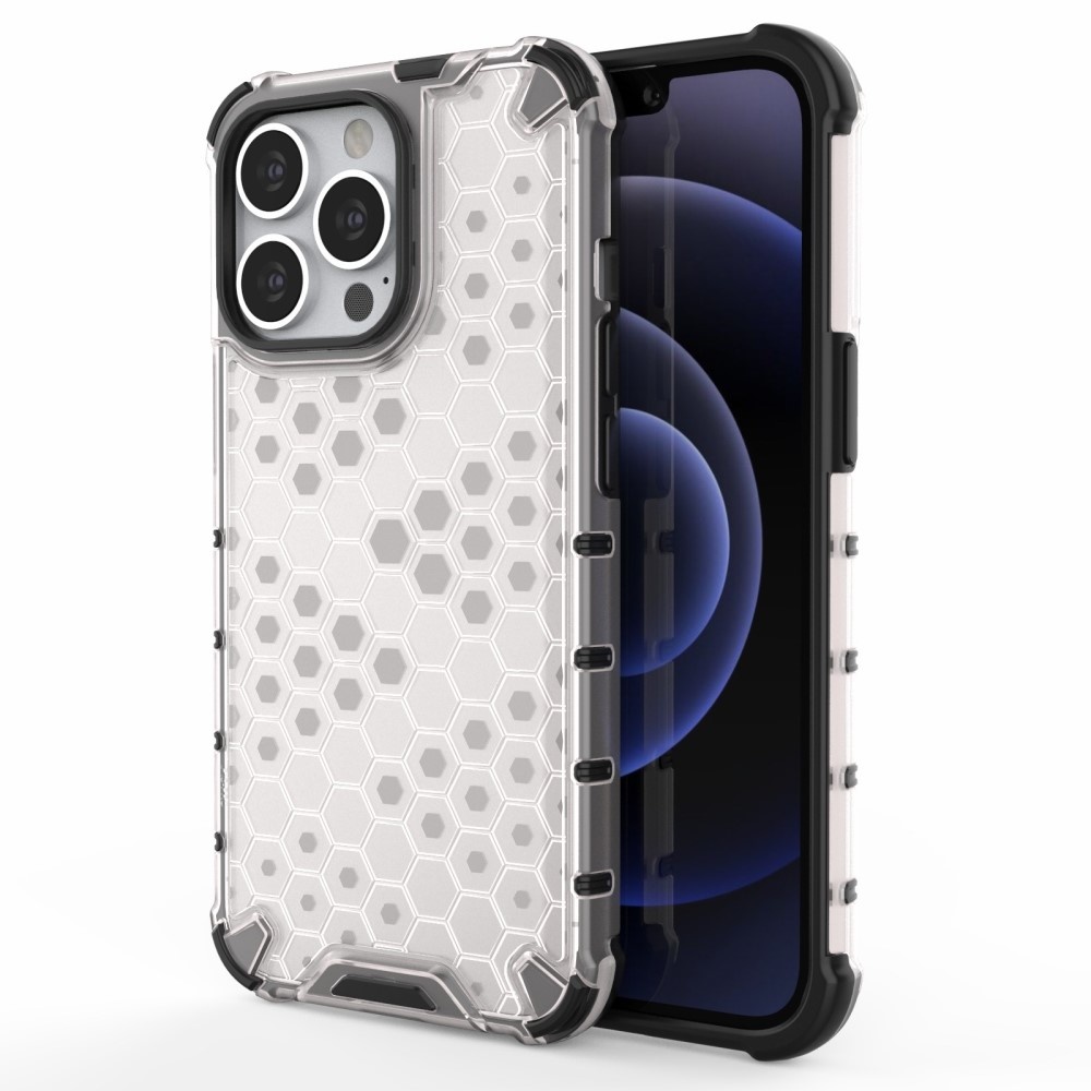 iPhone 13 Pro Honinggraat Armor Backcover hoes Wit