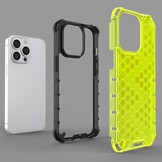 iPhone 13 Pro Honinggraat Armor Backcover hoes Wit