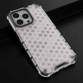 iPhone 13 Pro Honinggraat Armor Backcover hoes Wit