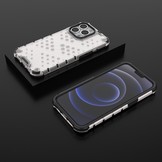 iPhone 13 Pro Honinggraat Armor Backcover hoes Wit