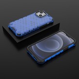 iPhone 13 Pro Honinggraat Armor Backcover hoes Blauw