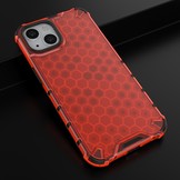 iPhone 13 Honinggraat Armor Backcover hoes Rood