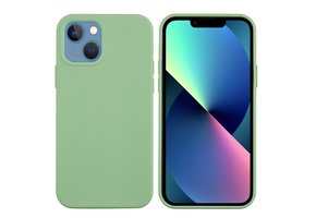Lunso - Softcase Backcover hoes - iPhone 13 - Mintgroen
