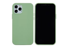 Lunso - Softcase Backcover hoes - iPhone 13 Pro Max - Mintgroen