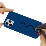 iPhone 13 Pro Max Softcase Backcover hoes Blauw