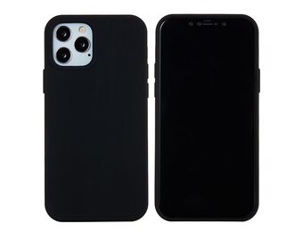 Lunso - Softcase Backcover hoes - iPhone 13 Pro Max - Zwart
