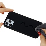 iPhone 13 Pro Max Softcase Backcover hoes Zwart