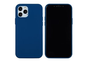 Lunso - Softcase Backcover hoes - iPhone 13 Pro - Blauw