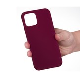 iPhone 13 Pro Softcase Backcover hoes Wijnrood