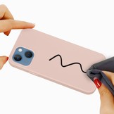 iPhone 13 Mini Softcase Backcover hoes Roze