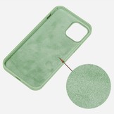 Lunso - Softcase Backcover hoes - iPhone 13 Mini - Wijnrood iPhone 13 Mini Softcase Backcover hoes Groen