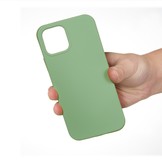 Lunso - Softcase Backcover hoes - iPhone 13 Mini - Wijnrood iPhone 13 Mini Softcase Backcover hoes Groen