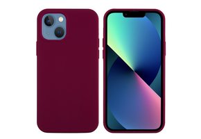 Lunso - Softcase Backcover hoes - iPhone 13 Mini - Wijnrood