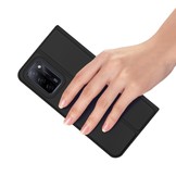 Oppo A16 Slim bookcase hoes Zwart
