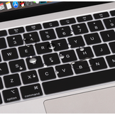 (EU) MacBook Air 13 inch (2022-2026), MacBook Air 15 inch, MacBook Pro 14 inch en MacBook Pro 16 inch (2021-2026) QWERTY Keyboard Cover - Zwart