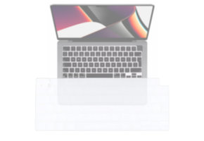 Lunso MacBook Air 13 (2022-2026) / Air 15 / Pro 14 / Pro 16 (2021-2026) - Keyboard Cover (EU) - Transparant