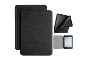 Lunso - sleepcover flip hoes - Kindle Paperwhite 4 - Zwart