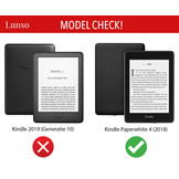 Sleepcover flip hoes Zwart voor de Kindle Paperwhite 4