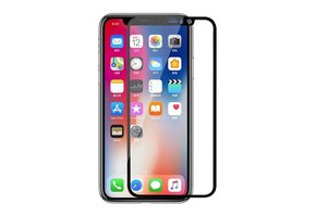 Beschermglas zwart iPhone XS Max