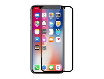 Beschermglas zwart iPhone XS Max