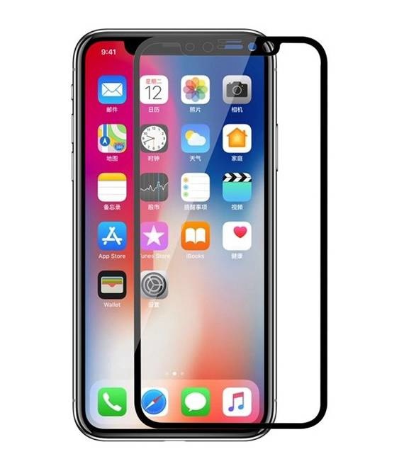 Beschermglas zwart voor de iPhone XS Max