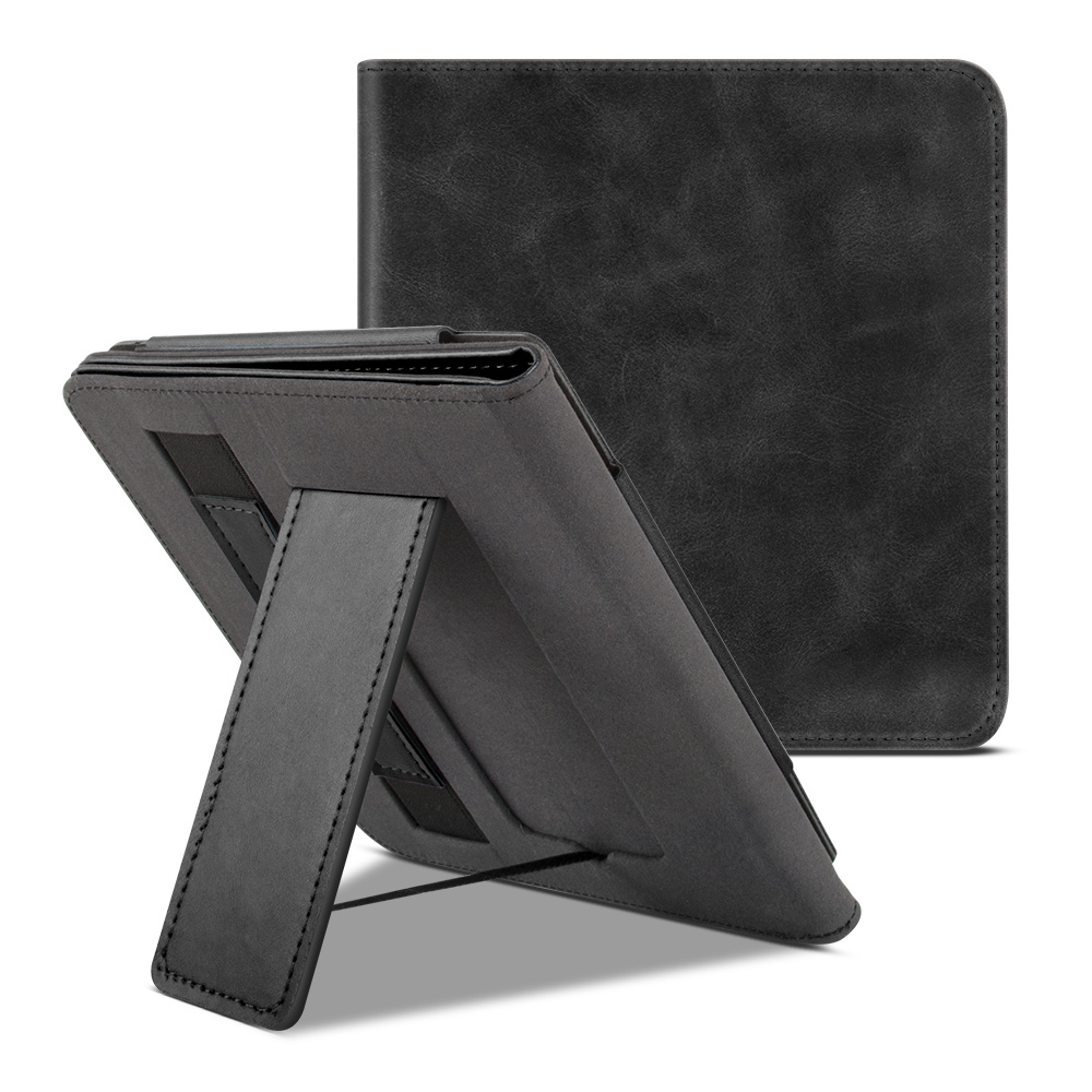 Kobo Libra 2 (7 inch) Luxe Sleepcover stand hoes Zwart