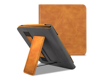 Lunso - Luxe sleepcover stand hoes - Kobo Libra 2 (7 inch) - Bruin