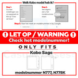 Kobo Sage (8 inch) Luxe Sleepcover stand hoes Zwart