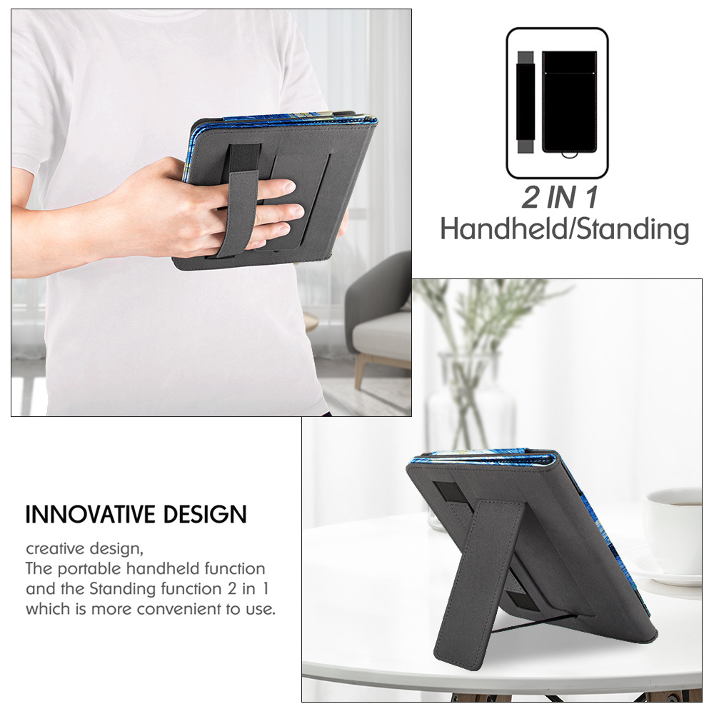 Kobo Sage (8 inch) Luxe Sleepcover stand hoes Van Gogh De Sterrennacht